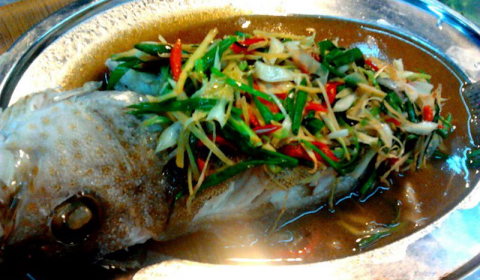 ปลาเก๋านึ่งซีอิ๊ว1