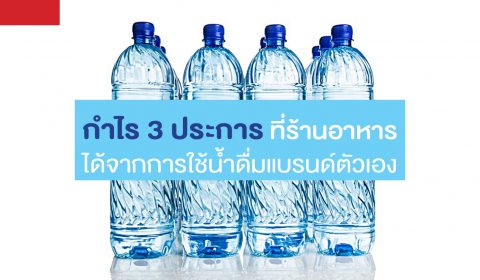 กำไร 3 ประการ ที่ร้านอาหาร ได้จากการใช้น้ำดื่มแบรนด์ตัวเอง