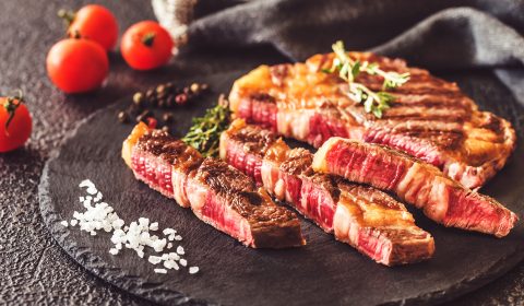 Grilled beef steak