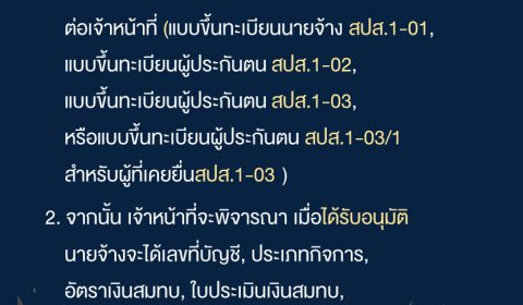 ขั้นตอนการขึ้นทะเบียน