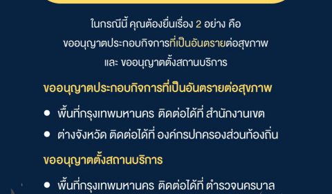 ร้านอาหาร มีการจำหน่ายเครื่องดื่มแอลกอฮอล์ สุรา เบียร์ ไวน์ ยาสูบ